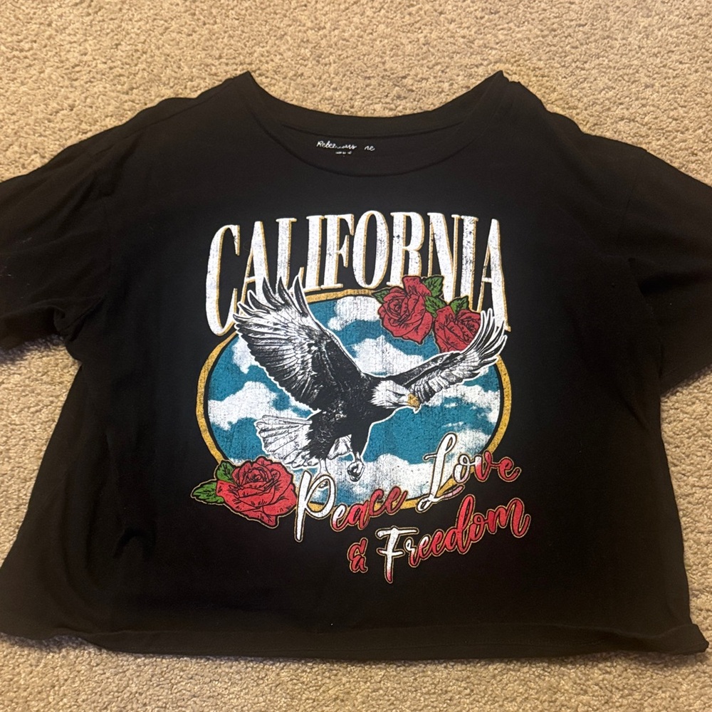 Black California Graphic Tee